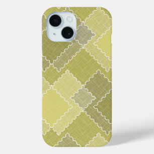 Textured patchwork patchwork multicolored patches iPhone 15 case