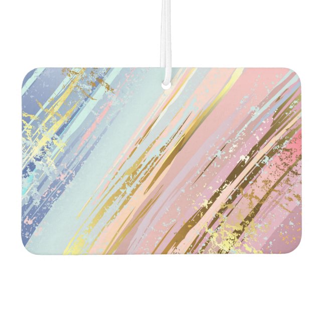 Textured Pink Background Air Freshener (Front)