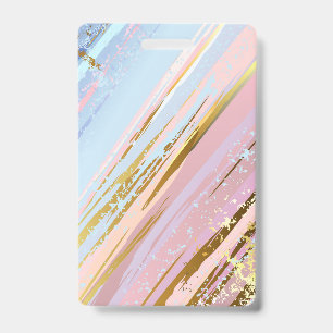 Textured Pink Background Badge