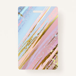 Textured Pink Background Badge