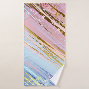Textured Pink Background Bath Towel