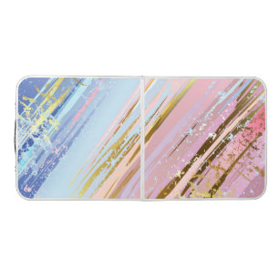 Textured Pink Background Beer Pong Table