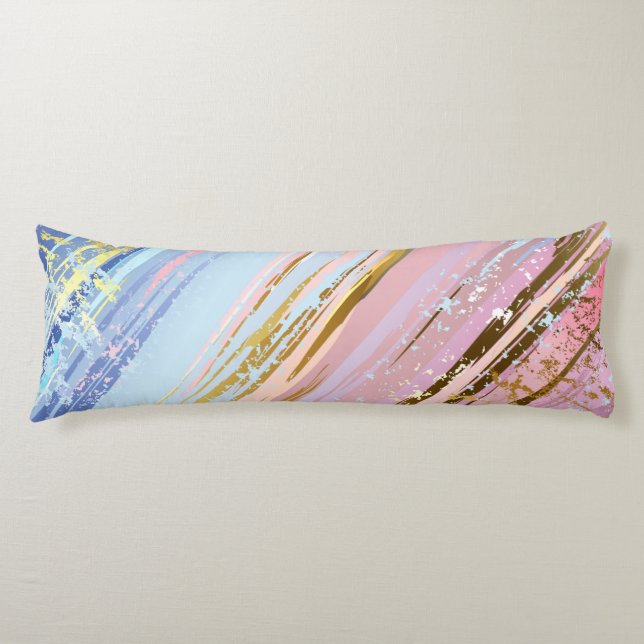 Textured Pink Background Body Pillow (Front)