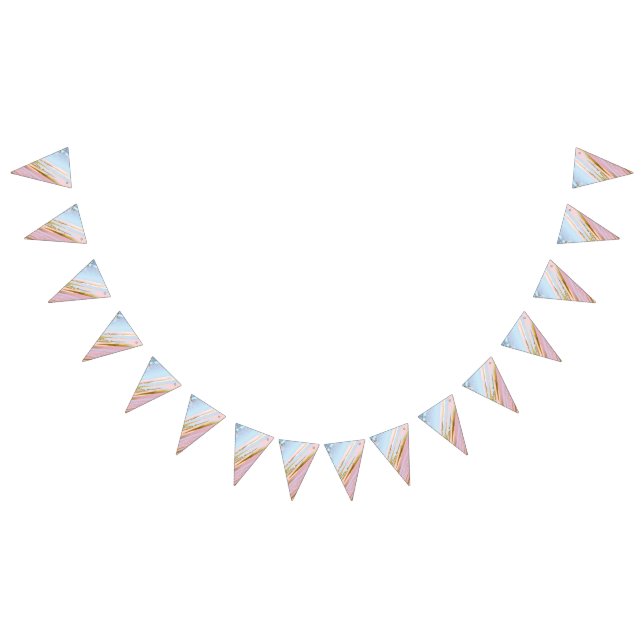 Textured Pink Background Bunting Flags (All)