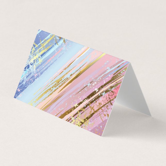 Textured Pink Background Business Card (Front)