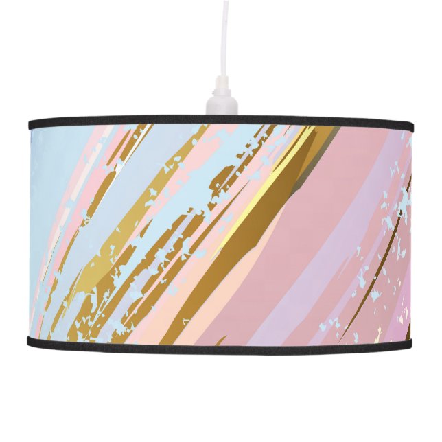 Textured Pink Background Ceiling Lamp (Front)