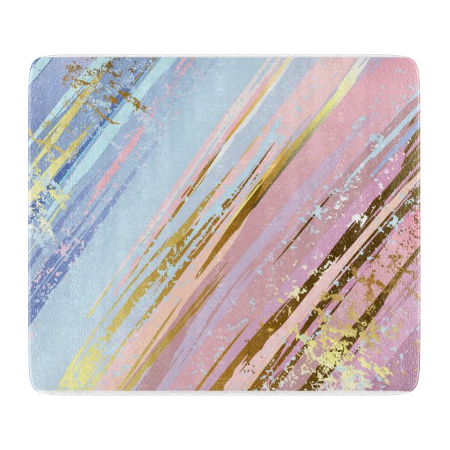 Textured Pink Background Cutting Board (Front)