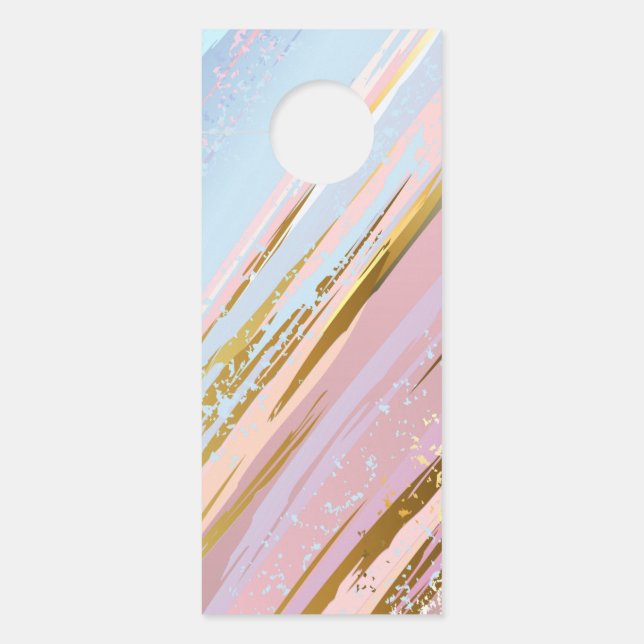 Textured Pink Background Door Hanger (Front)