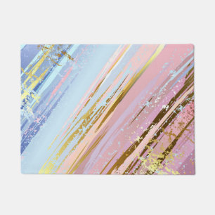 Textured Pink Background Doormat