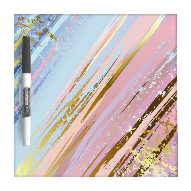 Textured Pink Background Dry Erase Board (Front)