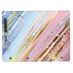 Textured Pink Background Dry Erase Board With Keychain Holder