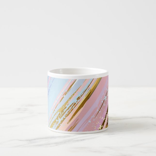Textured Pink Background Espresso Cup (Front)