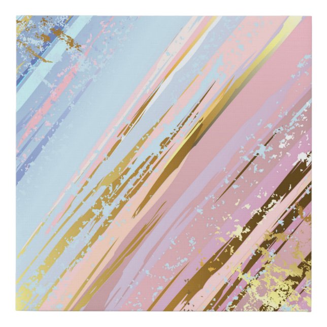 Textured Pink Background Faux Canvas Print (Front)