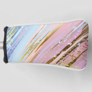 Textured Pink Background Golf Head Cover