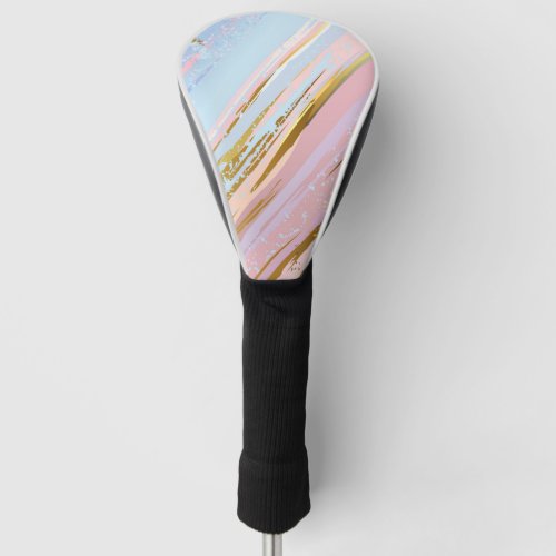 Textured Pink Background Golf Head Cover