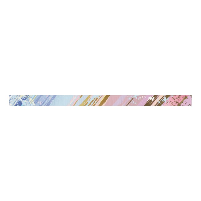 Textured Pink Background Grosgrain Ribbon (Front)