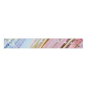 Textured Pink Background Grosgrain Ribbon