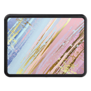 Textured Pink Background Hitch Cover