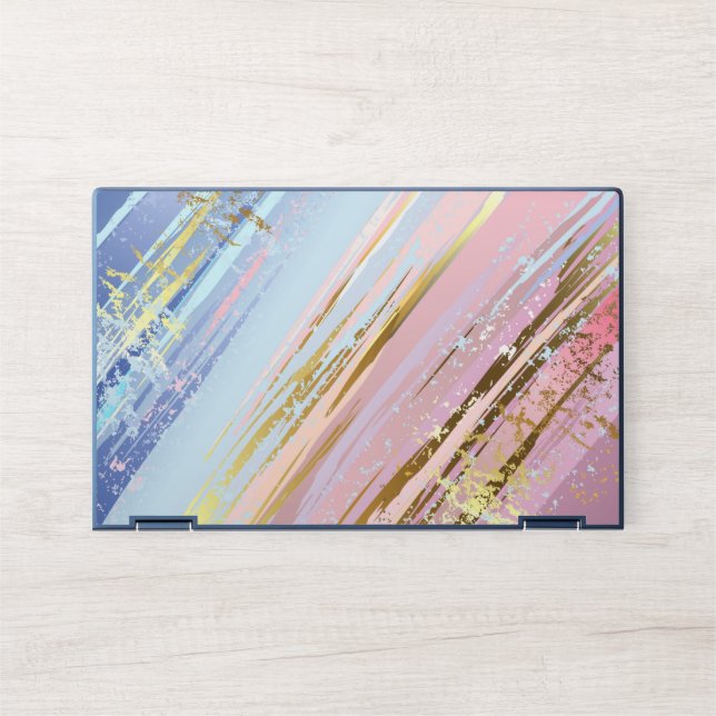 Textured Pink Background HP Laptop Skin (Front)