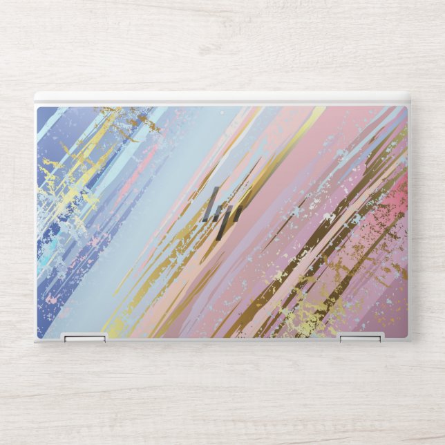 Textured Pink Background HP Laptop Skin (Front)