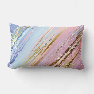 Textured Pink Background Lumbar Pillow
