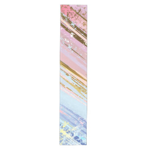 Textured Pink Background Medium Table Runner