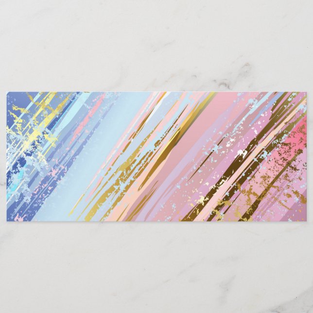 Textured Pink Background Menu (Front)