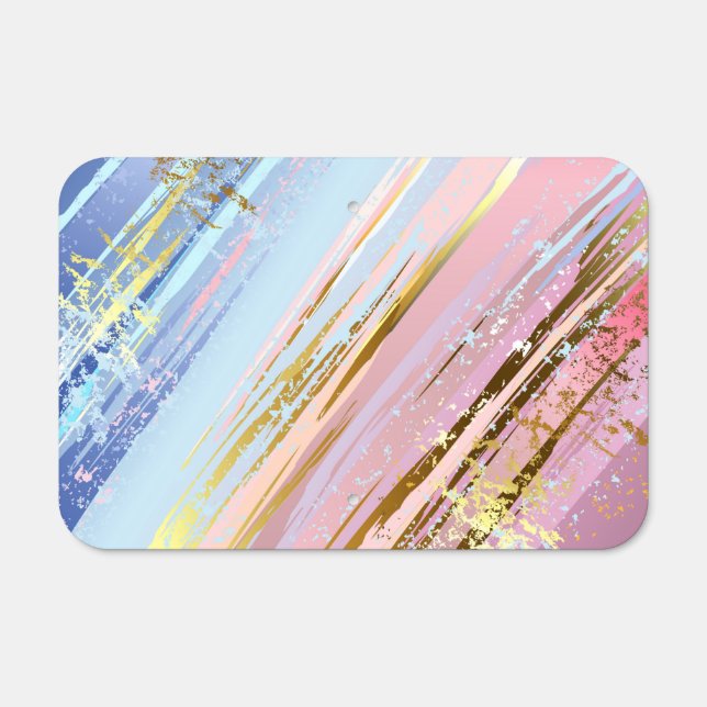 Textured Pink Background Metal Sign (Front)