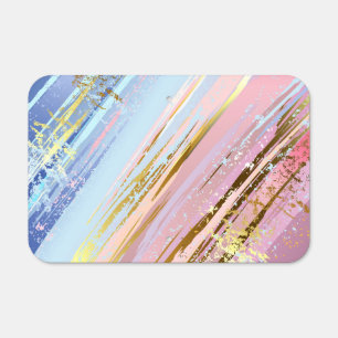 Textured Pink Background Metal Sign
