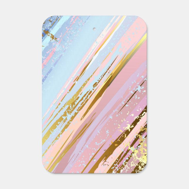 Textured Pink Background Metal Sign (Front)