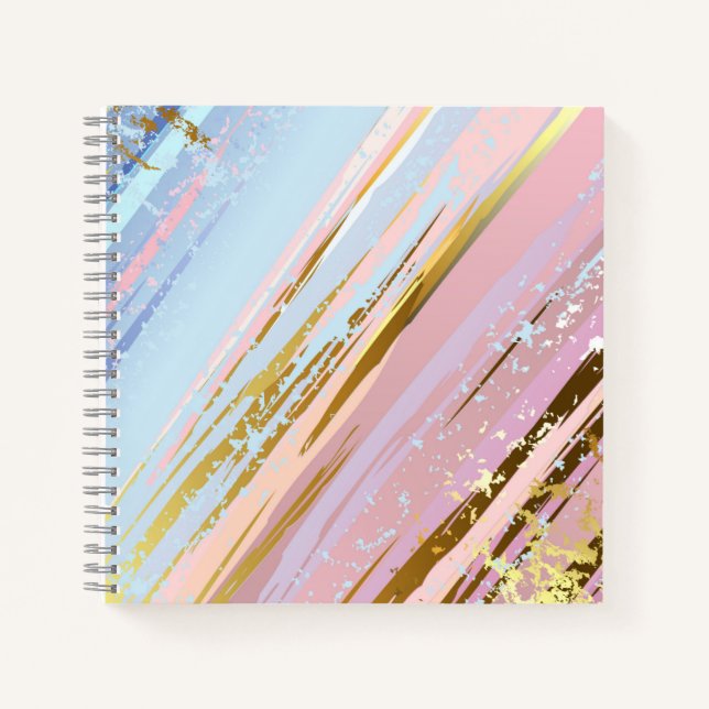 Textured Pink Background Notebook (Front)