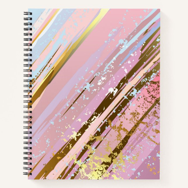 Textured Pink Background Notebook (Front)