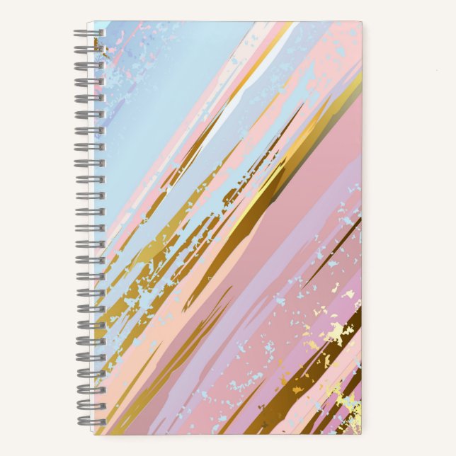 Textured Pink Background Notebook (Front)