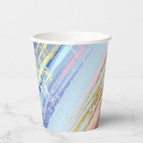 Textured Pink Background Paper Cups