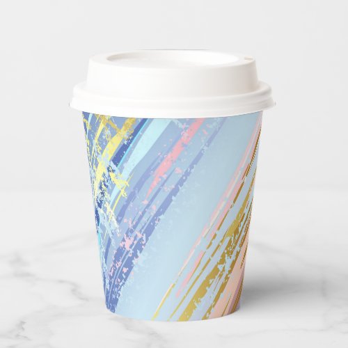 Textured Pink Background Paper Cups