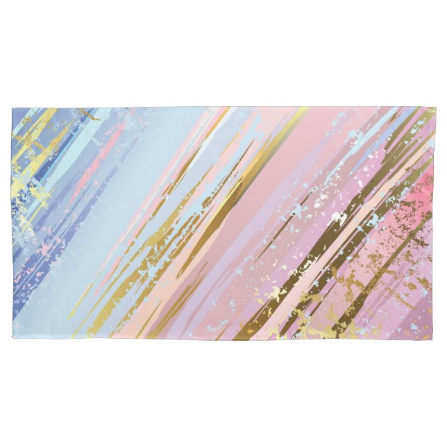 Textured Pink Background Pillow Case (Front-Left)