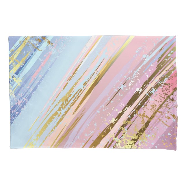 Textured Pink Background Pillow Case (Front-Left)