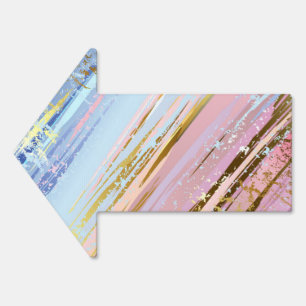 Textured Pink Background Sign