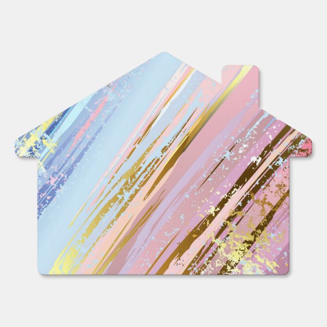 Textured Pink Background Sign (Front)