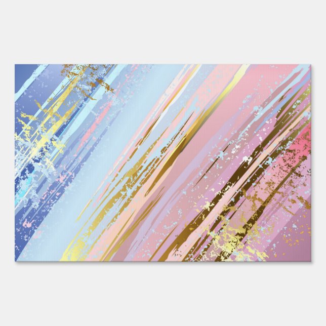 Textured Pink Background Sign (Front)