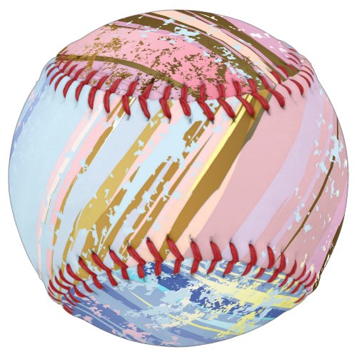 Textured Pink Background Softball