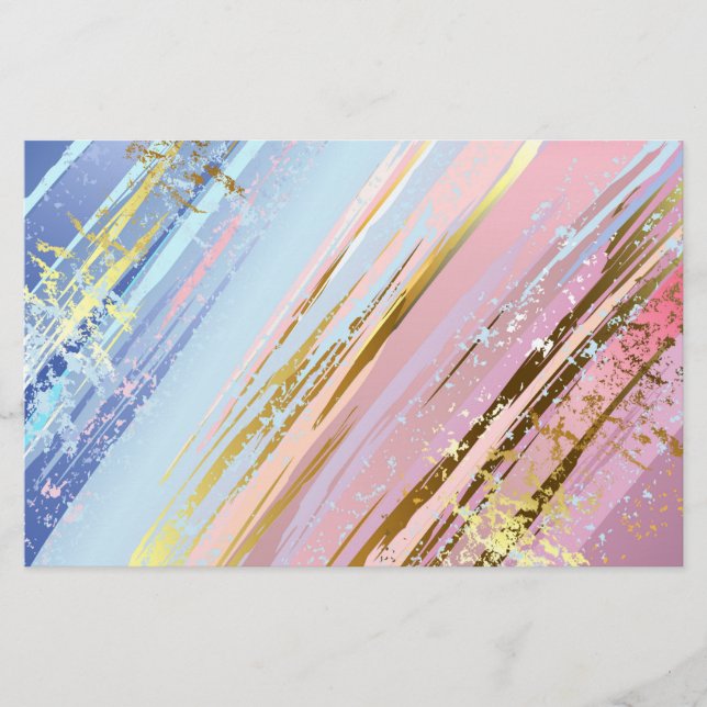 Textured Pink Background Stationery (Front)