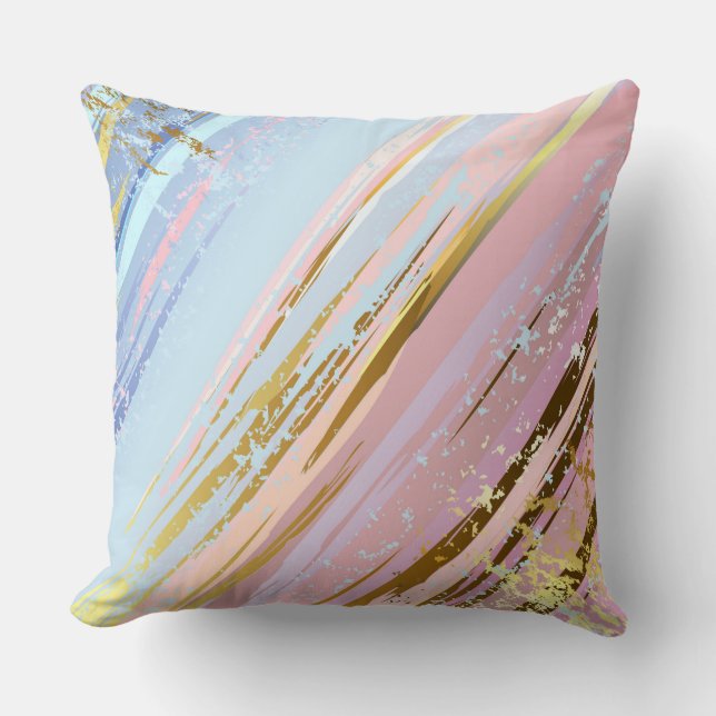 Textured Pink Background Throw Pillow (Front)