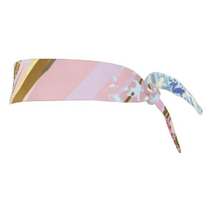 Textured Pink Background Tie Headband