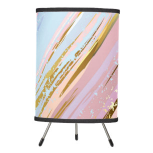 Textured Pink Background Tripod Lamp