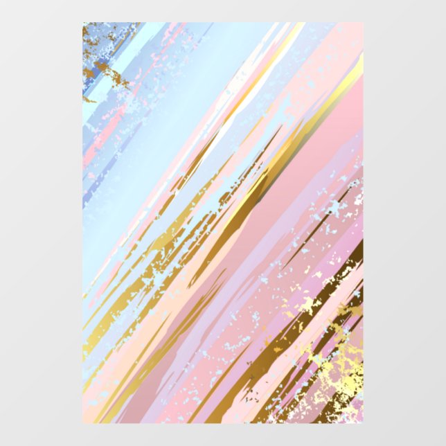 Textured Pink Background Window Cling (Sheet)