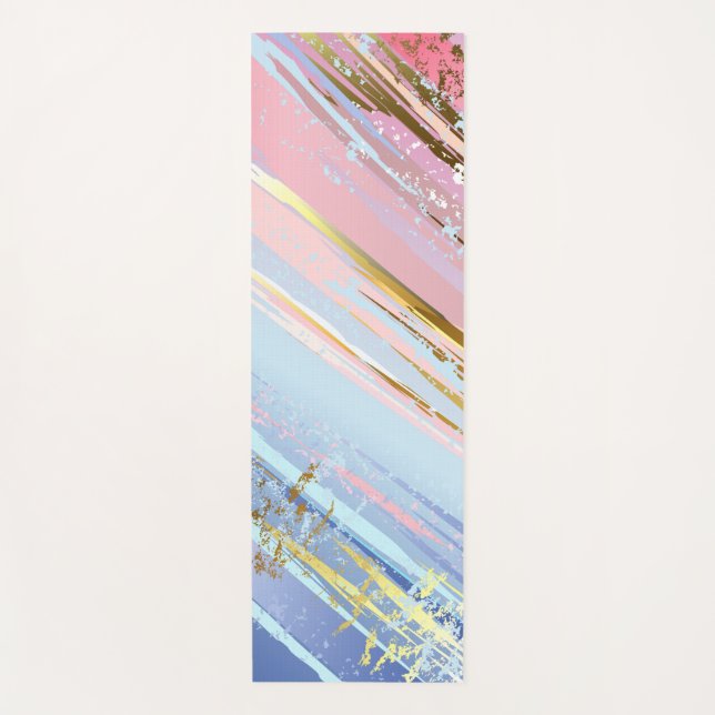 Textured Pink Background Yoga Mat (Front)