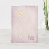 textured pink for friend thank you