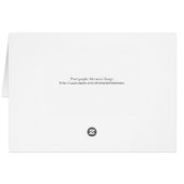 Textured Pink Rose "Thinking of You" Greeting Card (Back Horizontal)