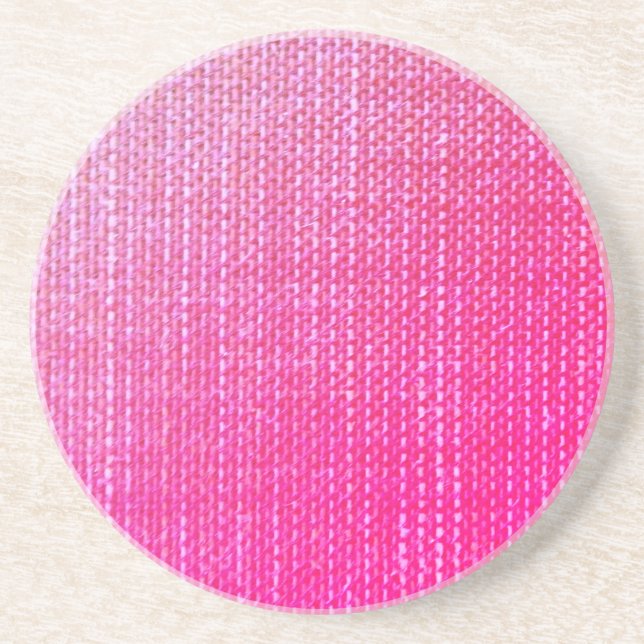 Textured Pink Sandstone Coaster (Front)